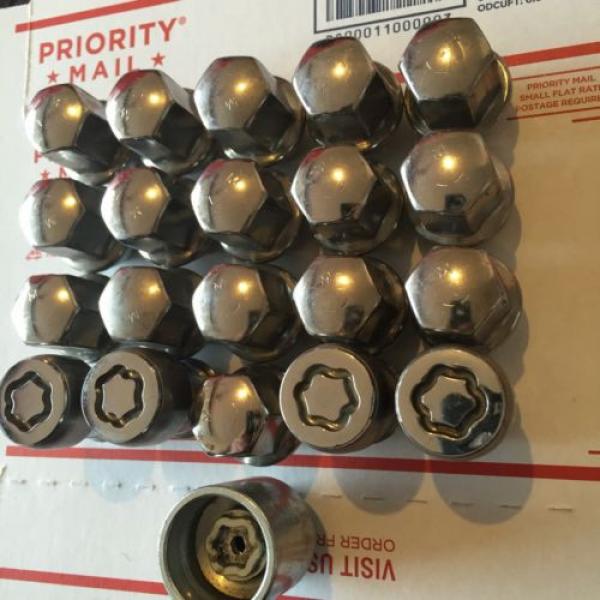 2012-2017 Dodge Ram 1500 Used 14X1.5mm Exposed Lug Nuts X20 &amp; McGard Locks &amp; Key #4 image