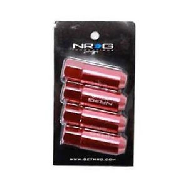 NRG Red Extended Tuner Style Lug Nuts M12x1.50 Locking Set LN-400RD #1 image
