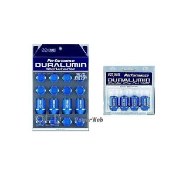 NEW ENKEI Performance Duralumin Lock Nuts Set for 5H 19HEX 35mm M12 P1.5 BLUE #1 image