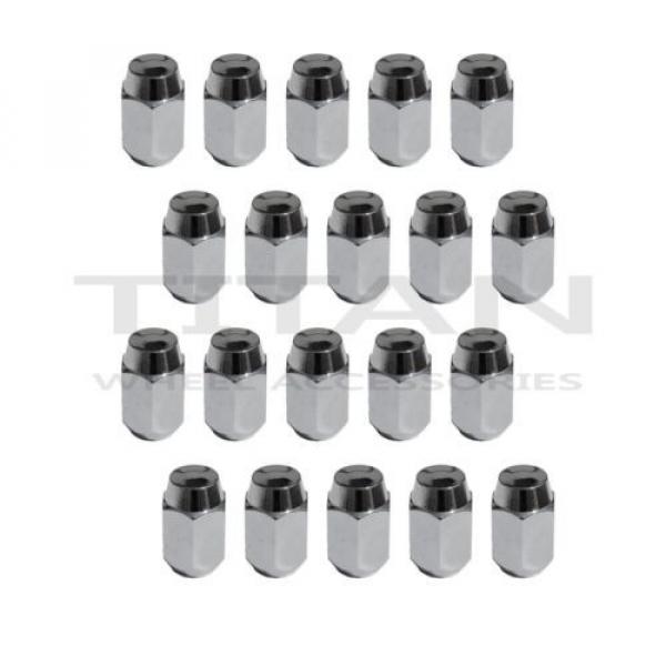 20 Piece Acorn Style Chrome Lug Nut 14x1.5 Thread Pitch Replacement #1 image