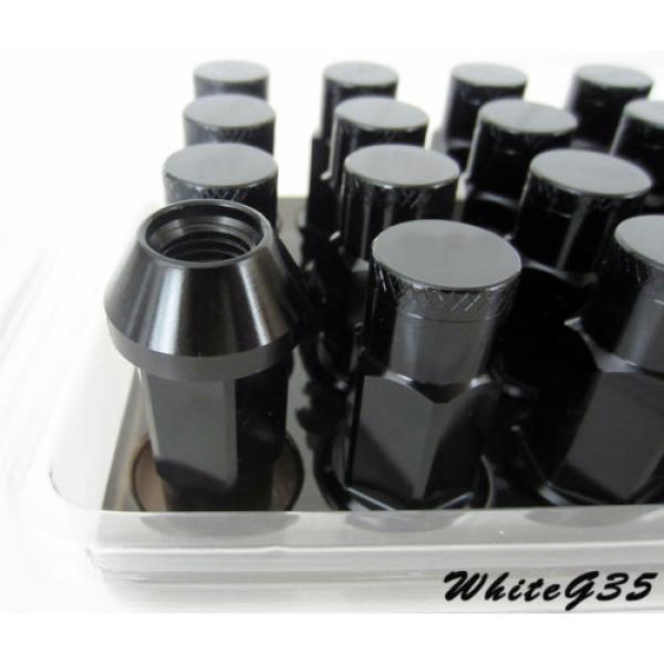GODSPEED BLACK EXTENDED M12 X 1.5MM T4 WHEEL LUG NUTS NUT W/ LOCK CIVIC INTEGRA #2 image