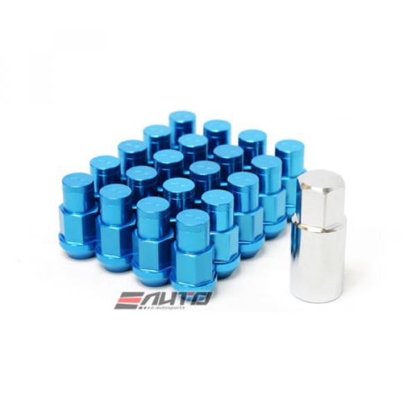 16+4 RAYS 42mm 22g Medium DURA-NUTS Rim Wheel Tuner Lock Set 12x1.5 BLUE a #1 image