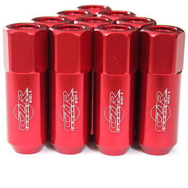 20PC CZRracing RED EXTENDED SLIM TUNER LUG NUTS LUGS WHEELS/RIMS (FITS:HONDA) #1 image