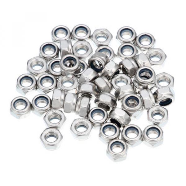 A2 Marine Grade Stainless Steel Nyloc/Nylon Insert Locking Nuts M4-M18 Choose #5 image