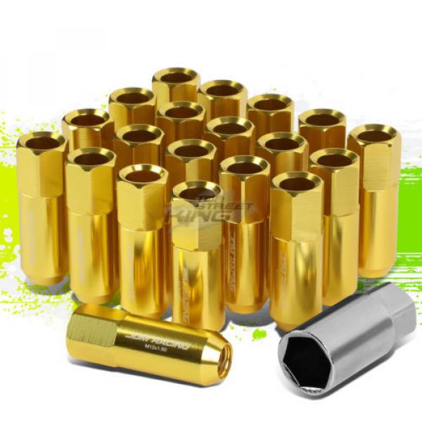 20PC M12 X 1.5 EXTENDED ALUMINUM LUG NUT/WHEEL RIM LOCK+ADAPTER KEY GOLD #1 image