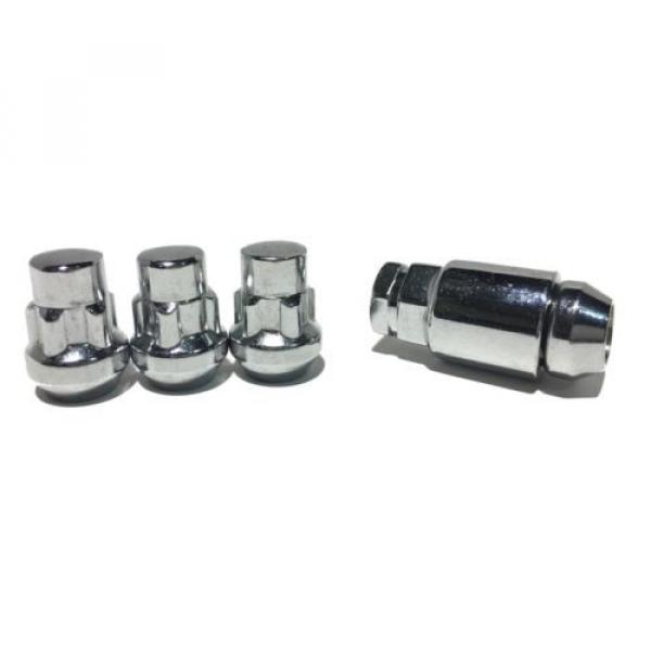 Lugs and Locks Set | 5pc 1/2&#034; Wheel Lock Nuts | 16 1/2&#034; Chrome Lug Nuts | FORD #3 image