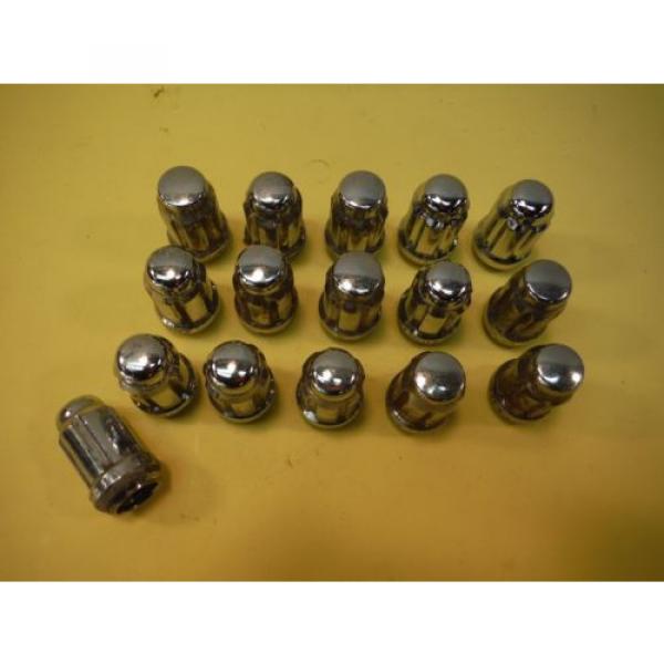 #5 Miatamecca Chrome Cap Lock Lug Nut Set #1 image