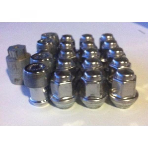 2005-2014 MUSTANG BULGE ACORN 1/2-20 LUG NUTS SET X20 1/2&#034; THREAD &amp; McGARD LOCKS #4 image