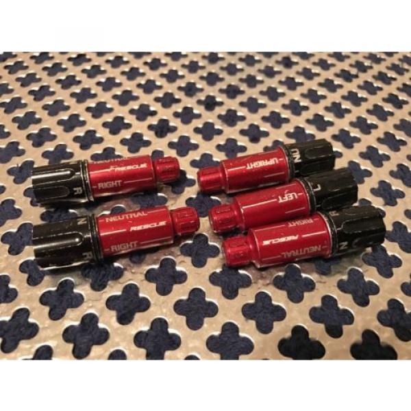 5 FIVE - USED TaylorMade Rescue Hybrid .370 Red Shaft Sleeve adapters #1 image