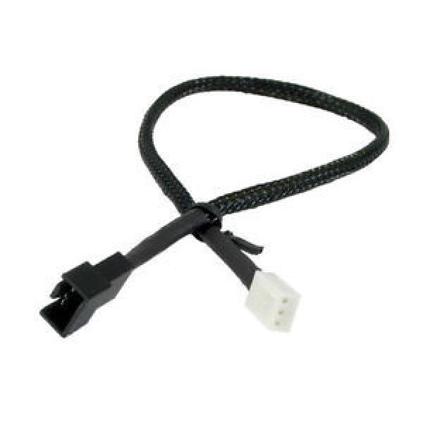 4Pin PWM (Male) to 3Pin (Female) Adapter Cable,Black sleeved,CB-PWM-3F #1 image