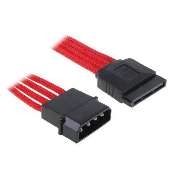 BitFenix 45cm Molex to SATA Adapter - Sleeved Red/Black #1 image