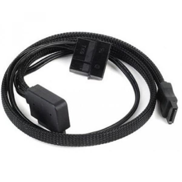 Silverstone Tek Sleeved Slim-SATA To SATA Adapter Cable (CP10) #1 image