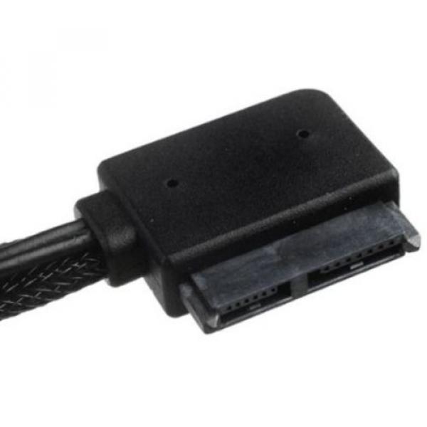 Silverstone Tek Sleeved Slim-SATA To SATA Adapter Cable (CP10) #3 image