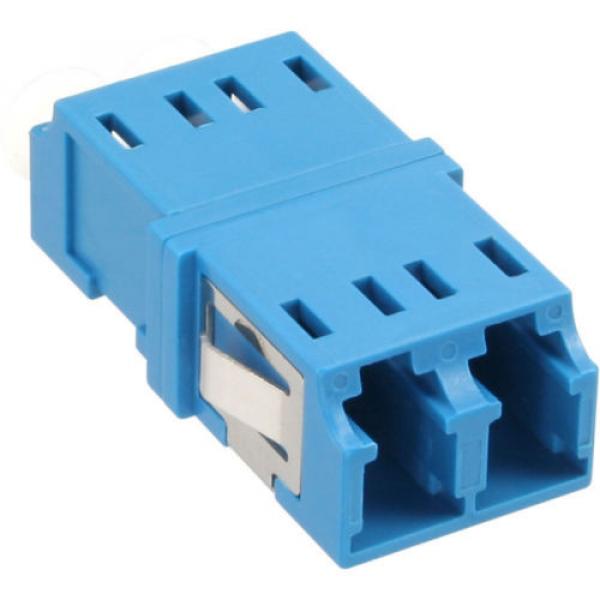 Fiber Optical Adapter Duplex LC/LC SM Ceramic Sleeve blue #1 image