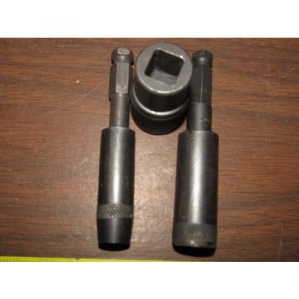 #021t Slotted Power Bit, 12F and 16f with 1/2&#034; adapter and sleeve #1 image