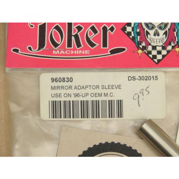 NOS Joker Machine Mirror Adaptor Sleeve Use on 96 Up OEM Harley 960830 DS-302015 #2 image