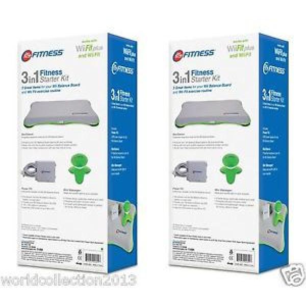 Lot of 2 Wii Fit plus 3 in 1 Fitness Starter Kit  (Adapter/Sleeve/Massager) NEW! #1 image