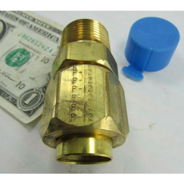 New Parker Brass Male Adapters, 3/4&#034; NPT x 3/4&#034; OD Tube Compression Sleeve Flare #2 image