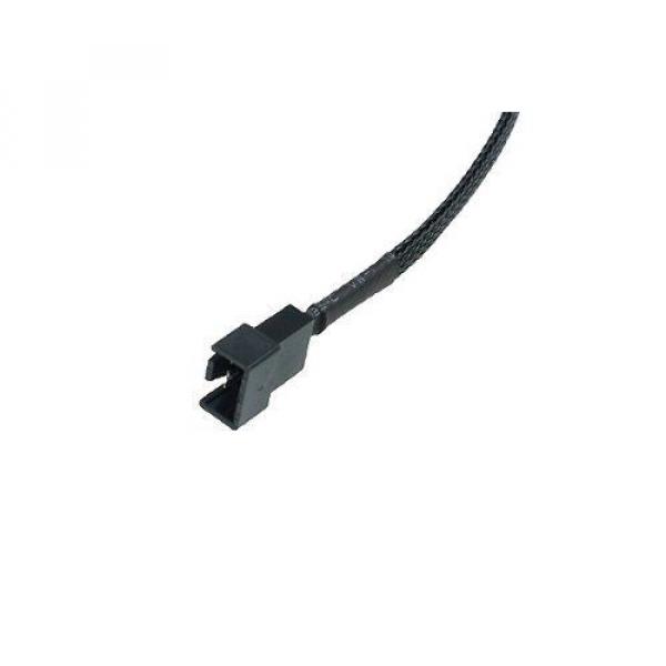 Phobya 4Pin PWM plug to 3Pin (Socket) 30cm Adapter - Sleeved black #3 image
