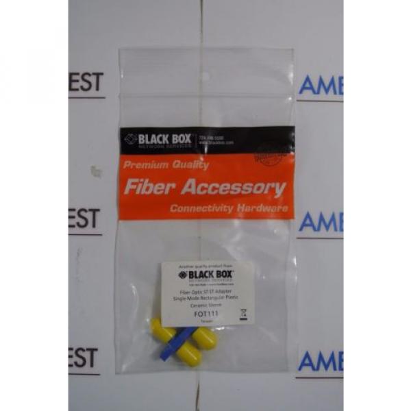 Black Box FOT111 Fiber Optic ST-ST Adapter Single Mode Ceramic Sleeve #3 image