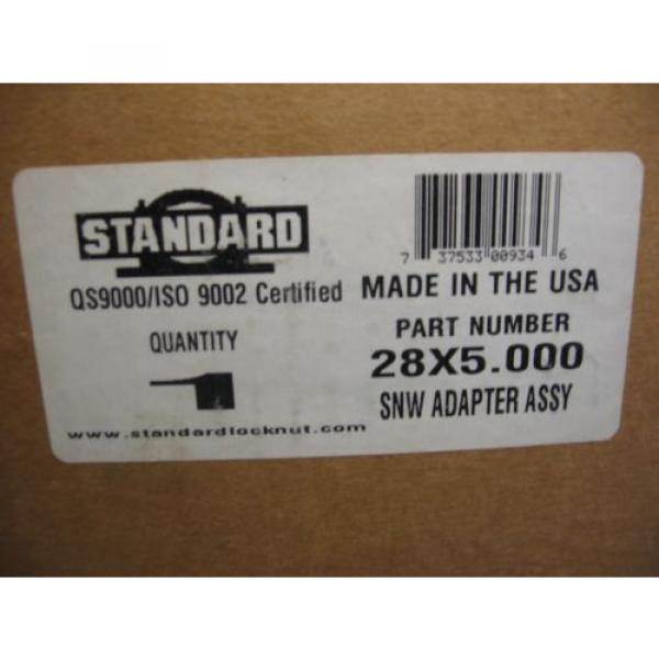 Standard Locknut SNW 28x5.000 Sleeve/Nut/Washer Taper Bearing Adapter 28 x 5&#034; #5 image