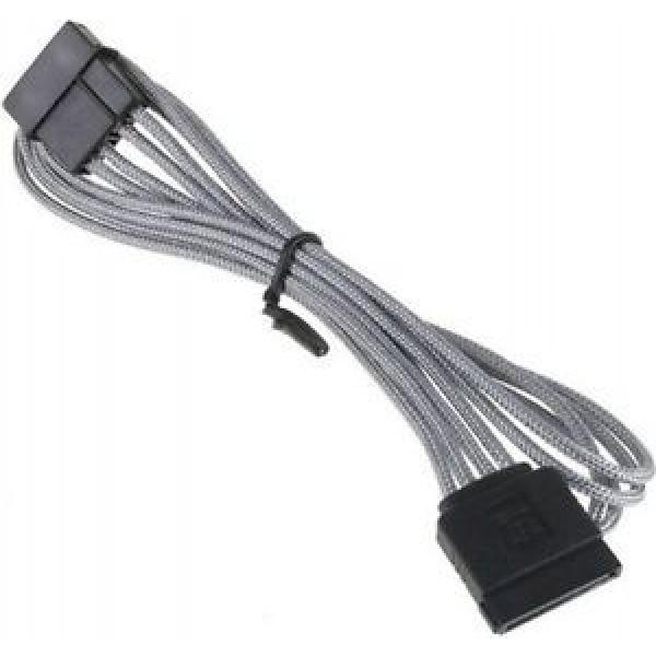 B0586124 CAVO BITFENIX MOLEX SU SATA ADAPTER 45 CM - SLEEVED SILVER/NERO #1 image