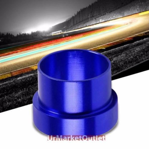 Blue Aluminum Male Hard Steel Tubing Sleeve Oil/Fuel 10AN AN-10 Fitting Adapter #1 image