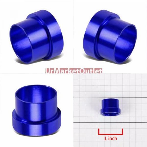 Blue Aluminum Male Hard Steel Tubing Sleeve Oil/Fuel 10AN AN-10 Fitting Adapter #2 image