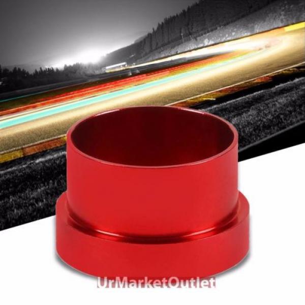 Red Aluminum Male Hard Steel Tubing Sleeve Oil/Fuel 16AN AN-16 Fitting Adapter #1 image