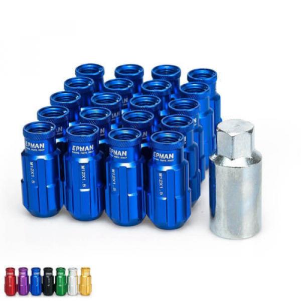 Racing Lock Lug Nut 20pcs 12x1.5 W/Key Universal Fit For Honda Civic Toyota Ford #1 image