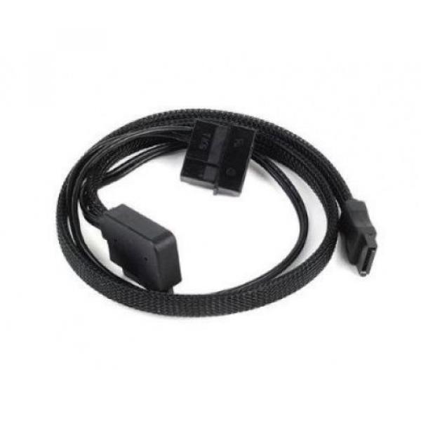 Silverstone Tek Sleeved Slim-SATA to SATA Adapter Cable (CP10). Shipping is Free #1 image