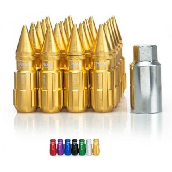 GOLD Tuner Extended Anti-Theft Wheel Security Locking Lug Nuts M12x1.25 20pcs #1 image