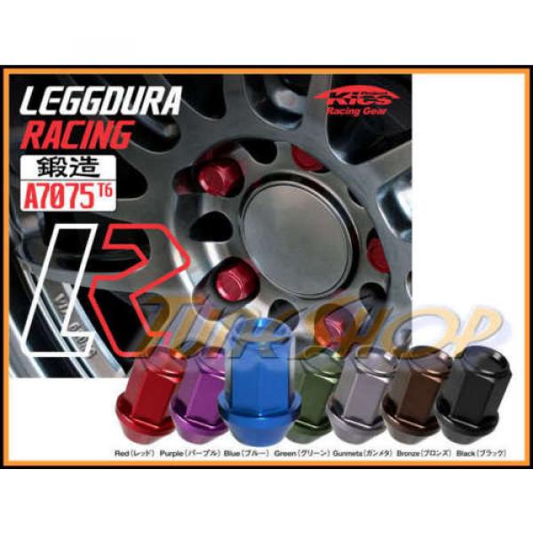 KICS LEGGDURA 35MM WHEELS LOCKS LUG NUTS 12X1.5 1.5 ACORN RIM FORGED BLUE 20 H #1 image