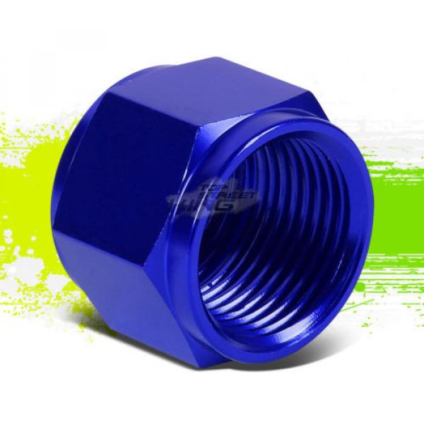 BLUE 12-AN 3/4&#034; TUBE SLEEVE NUT FITTING ADAPTER FOR ALUMINUM/STEEL TUBING LINE #1 image