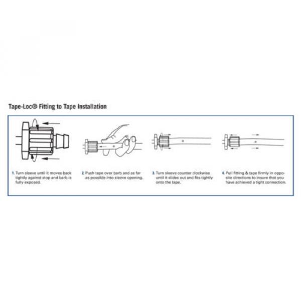 FHS-06-LS-WS, 5/8&#034; Drip Tape X 3/4&#034; FHT Swivel, Loc-Sleeve X Garden Hose Adapter #2 image