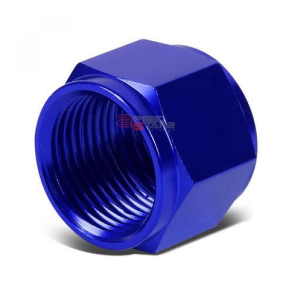 BLUE 12-AN TUBE SLEEVE NUT FLARE FITTING ADAPTER FOR ALUMINUM/STEEL HARD LINE #1 image