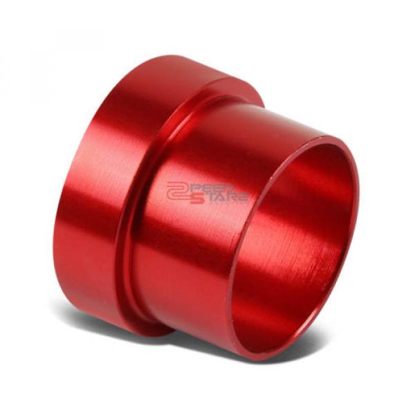 RED 12-AN AN12 TUBE SLEEVE FLARE FITTING ADAPTER FOR ALUMINUM/STEEL HARD LINE #1 image