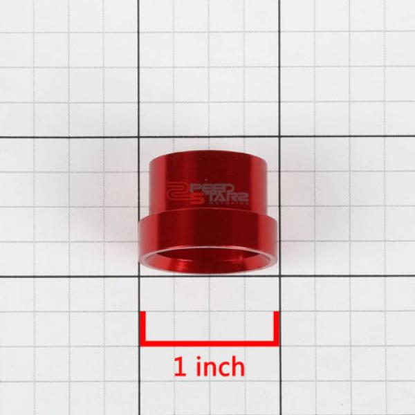 RED 12-AN AN12 TUBE SLEEVE FLARE FITTING ADAPTER FOR ALUMINUM/STEEL HARD LINE #2 image