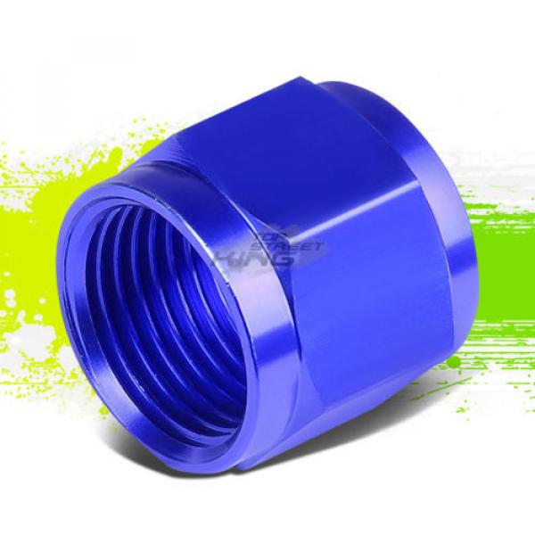 BLUE 3-AN 3/16&#034; TUBE SLEEVE NUT FITTING ADAPTER FOR ALUMINUM/STEEL TUBING LINE #1 image