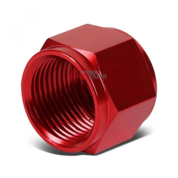 RED 10-AN TUBE SLEEVE NUT FLARE FITTING ADAPTER FOR ALUMINUM/STEEL HARD LINE #1 image