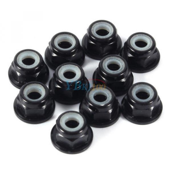 10Pcs M2/M3/M4/M5 Nylon Insert Self-Lock Aluminum Nuts Hex Lock Nut 4 Colors New #4 image