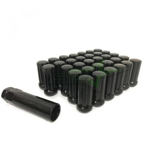 24 BLACK SPLINE TRUCK LUG NUTS | 14X2.0 | FORD NAVIGATOR F-150 EXPEDITION LOCKS #3 image