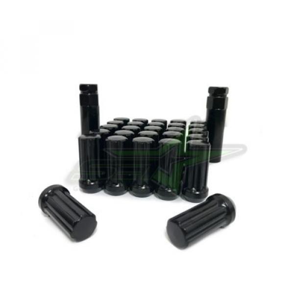 24 BLACK SPLINE TRUCK LUG NUTS | 14X2.0 | FORD NAVIGATOR F-150 EXPEDITION LOCKS #5 image