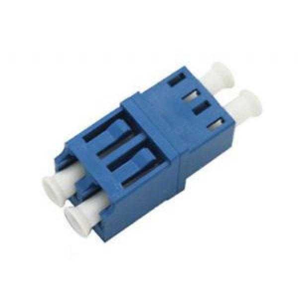 LC Duplex SM Adaptor, Blue Housing with Zirconia sleeve #1 image