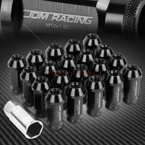 FOR CAMRY/COROLLA 20 PCS M12 X 1.5 ALUMINUM 50MM LUG NUT+ADAPTER KEY BLACK #1 image