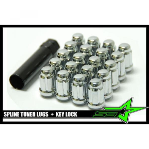 24 6 SPLINE LOCKING SECURITY LUG NUTS | 12X1.25 | FITS ALL NISSAN CONICAL WHEELS #1 image
