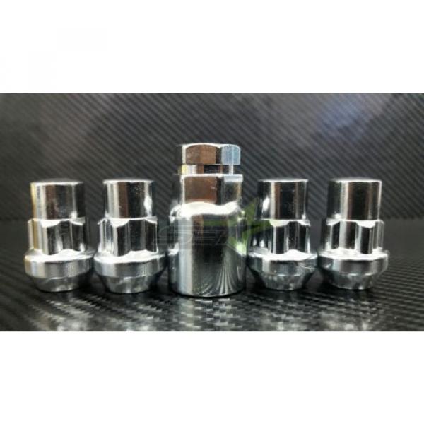 LOCKING LUG NUTS WHEEL LOCKS 12X1.25 CHROME BULGE ACORN 4 SUBARU STI  BRZ FR-S #2 image