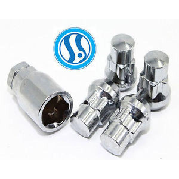 set 4 Chrome Wheel Lug Nut Lock W/Key 14x1.5mm SUV Range Rover HSE Sport LR3 LR2 #1 image