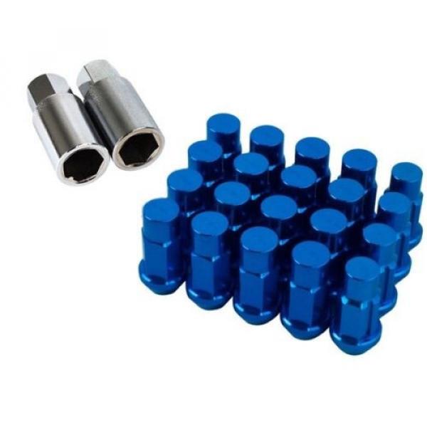 GODSPEED BLUE M12X1.5MM T4 EXTENDED RIM WHEEL LUG NUTS NUT WITH LOCK CIVIC EG EF #1 image