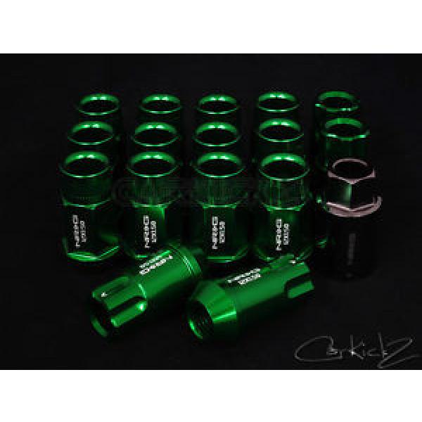 NRG 100 SERIES GREEN OPEN ENDED 12X1.5MM 17 PCS LUG NUT SET WITH LOCK EG EK DC2 #1 image